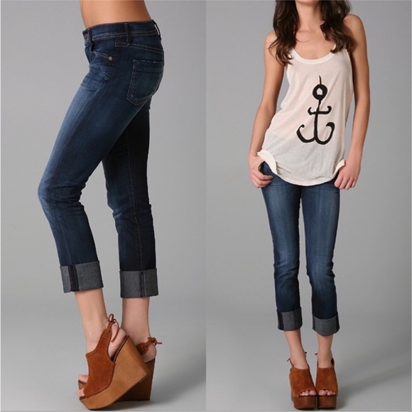 Citizens of Humanity Dani Cropped Straight Leg Blue Jeans Women’s Size 30 - Picture 1 of 13